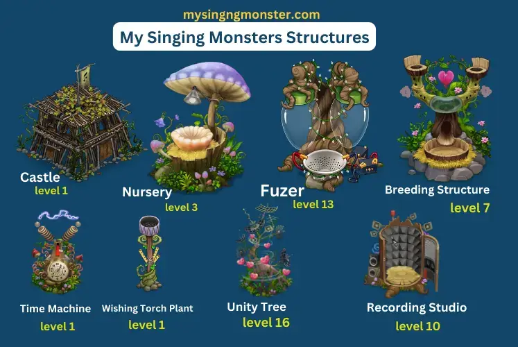 My Singing Monsters Structures